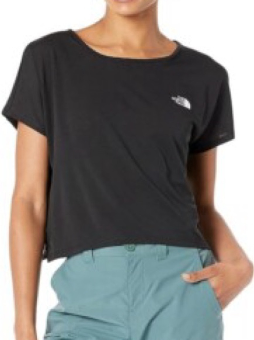 The North Face Black Women's Cropped Logo Tee